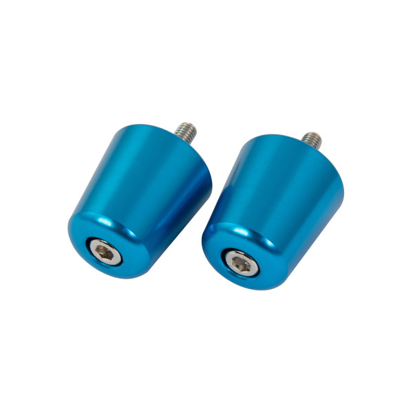bike it Bike it alloy suzuki flush type blue bar end weights